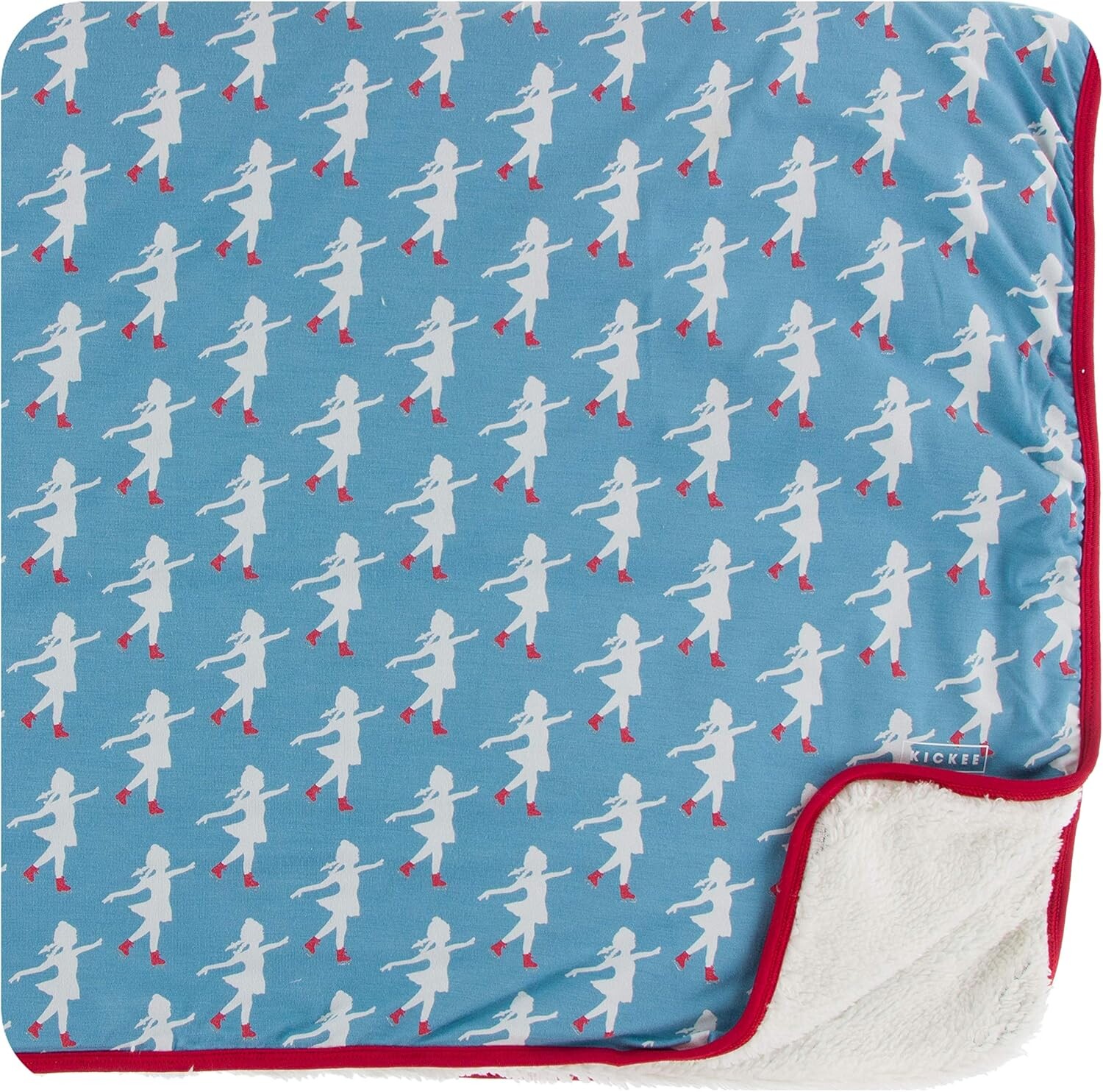 

Kic Kee Pants Одеяло для малышей на подкладке из шерпы с принтом — Blue Moon Ice Skater, один размер KicKee Pants