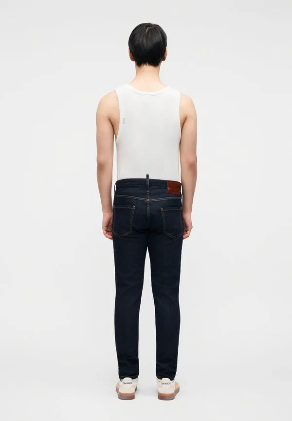 Узкие джинсы "тедди" Dsquared2, Navy Blue — фото 4