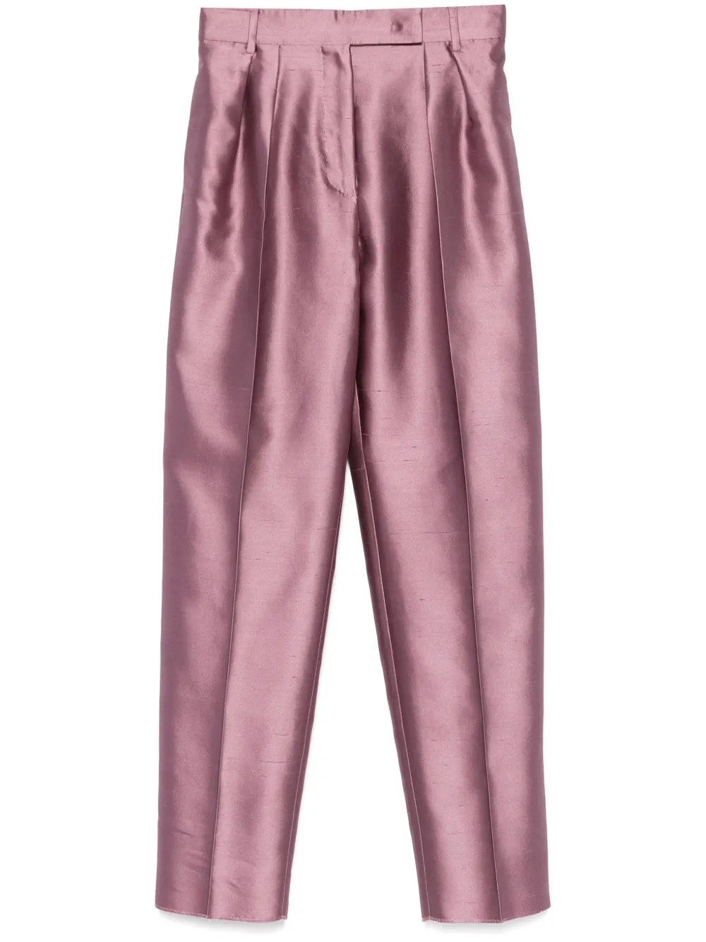

Брюки строгого кроя с эффектом металлик MAX MARA, фиолетовый