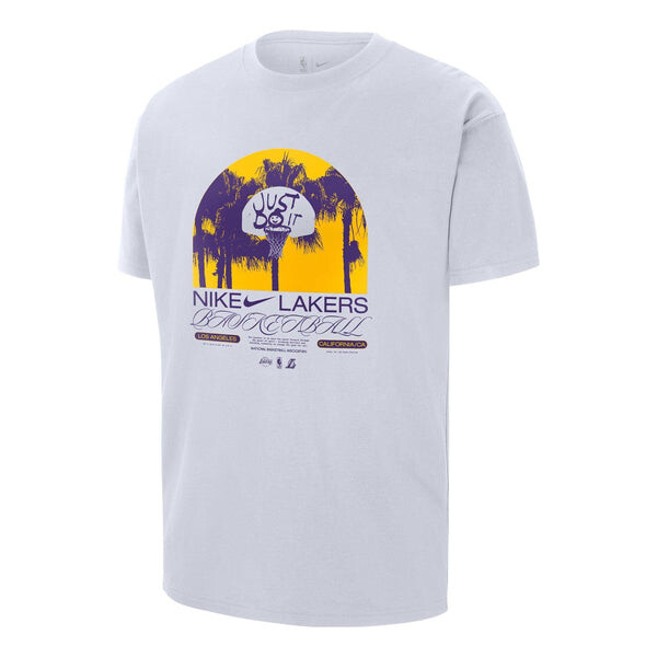 

Футболка Nike LA Lakers Courtside T-Shirt 'White', белый