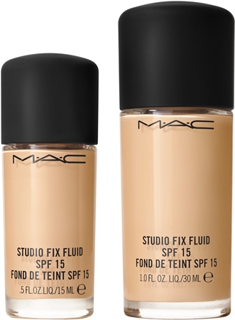 Матирующий праймер spf 15 MAC Cosmetics Mini Studio Fix Fluid SPF 15 24HR Matte Foundation + Oil Control, NW13 15 ml — фото 3