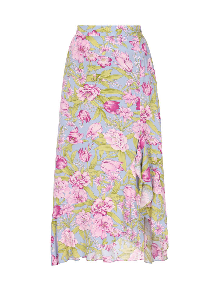 

Юбка до колена Usha, цвет blue multicolor