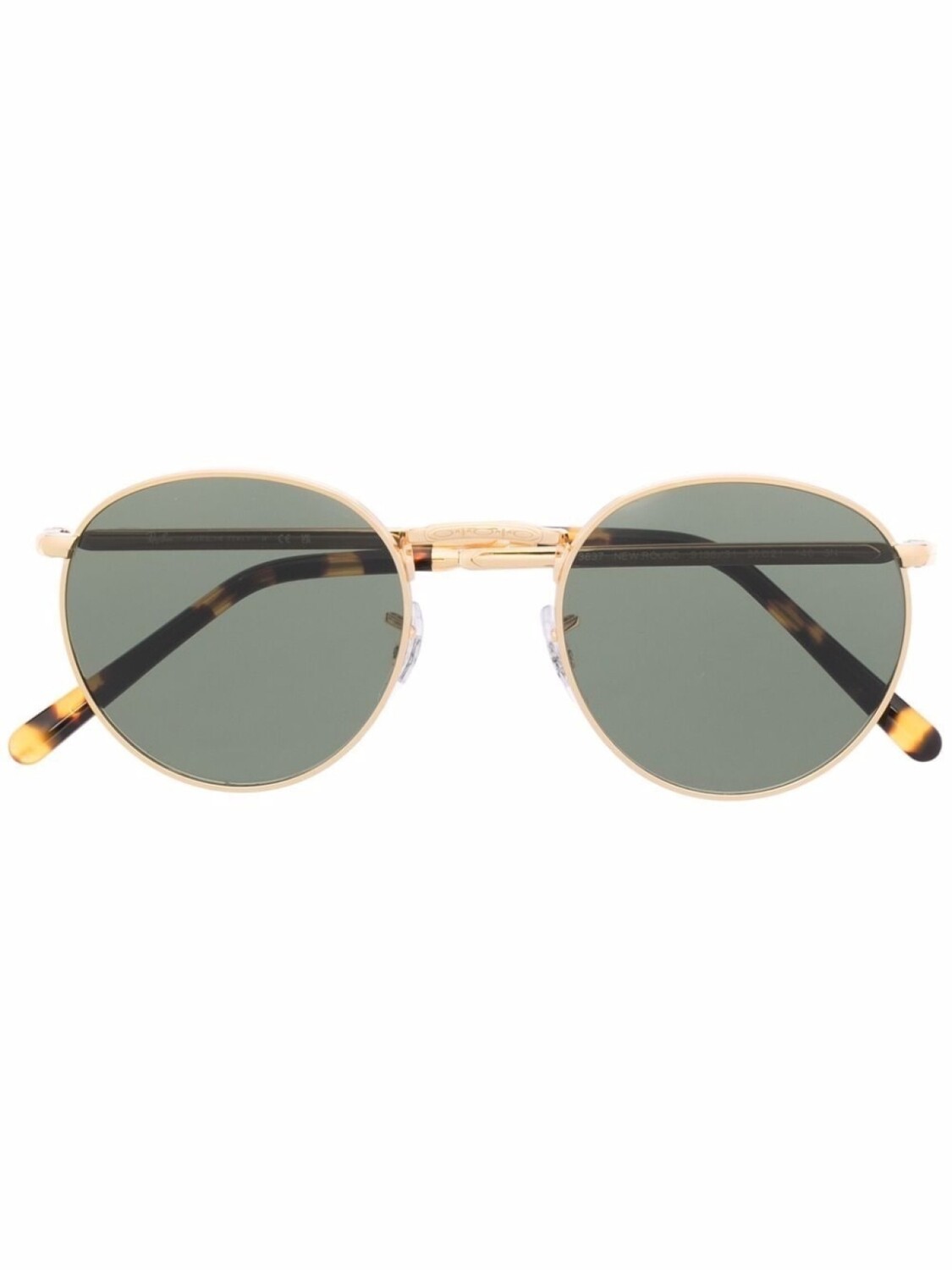 

Ray-Ban солнцезащитные очки в круглой оправе, золотистый