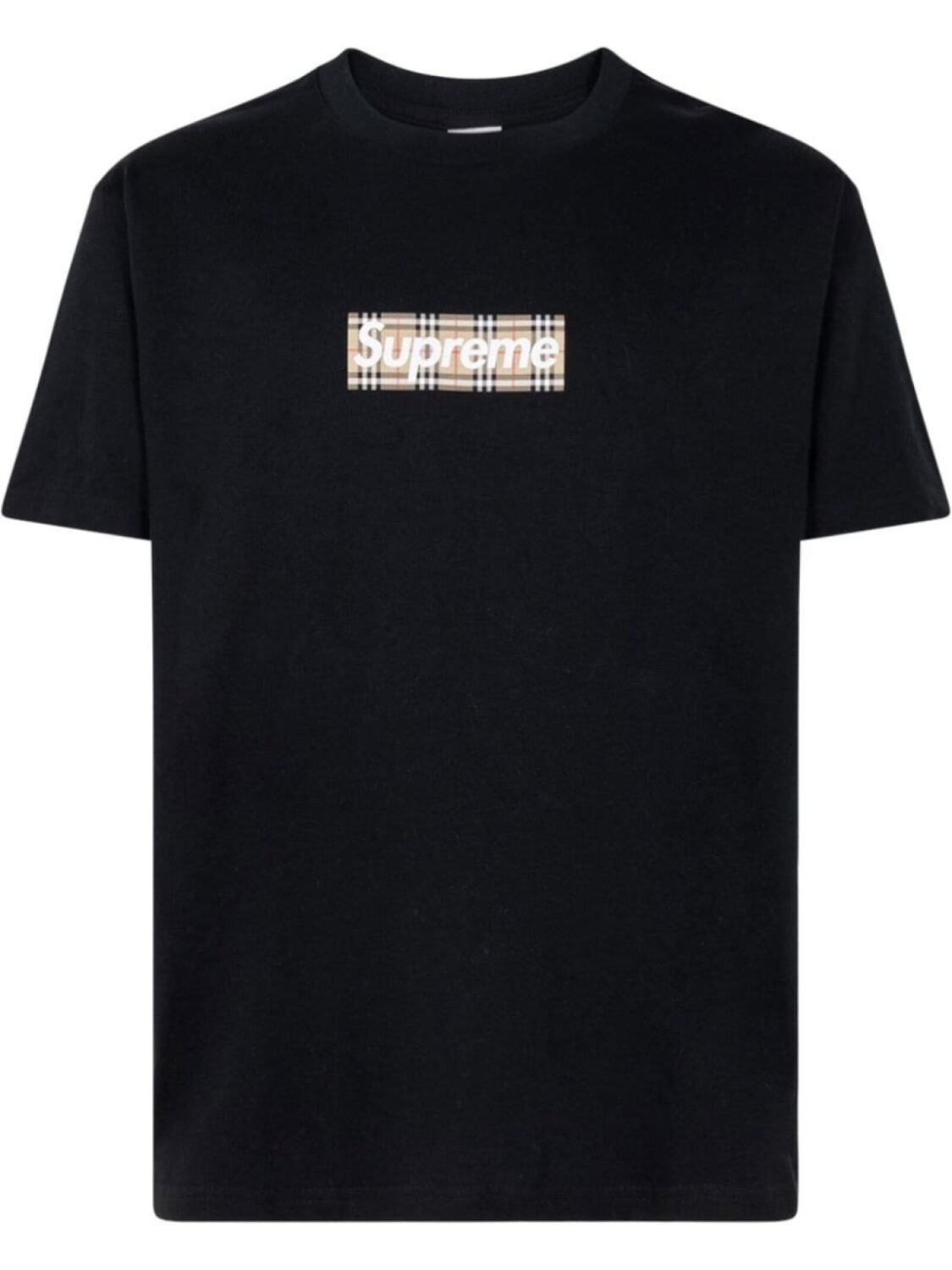

Supreme футболка с логотипом из коллаборации с Burberry, черный
