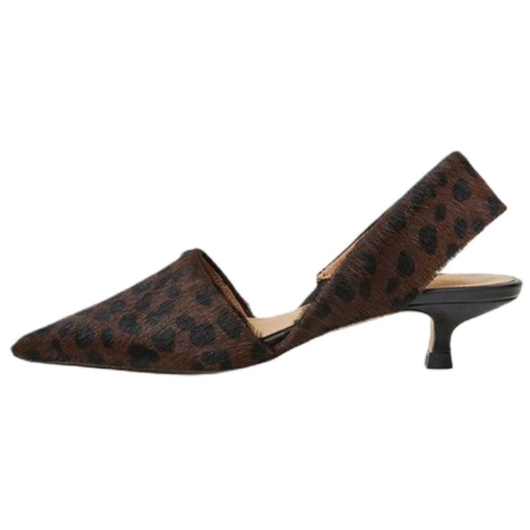FLATTERED Туфли Ninni Slim Heel High Heel 3 см, женские, леопардового цвета, коричневые