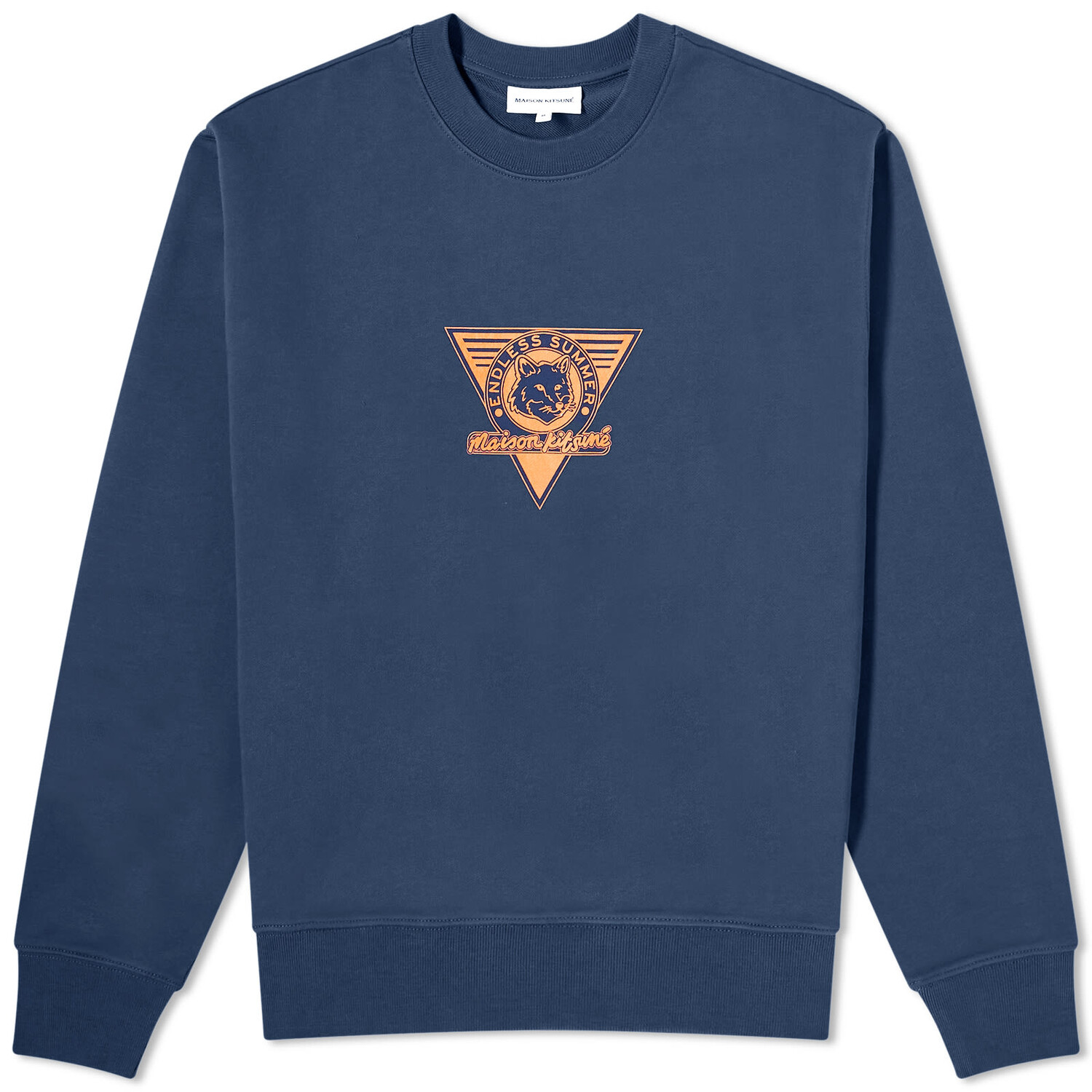 

Толстовка Maison Kitsuné Endless Summer Fox Crew Sweat, цвет Deep Navy