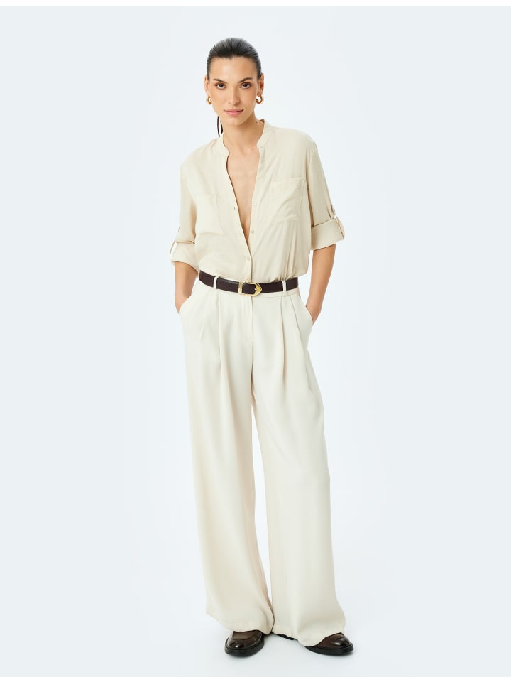 

KOTON Рубашки с длинными рукавами, бежевые