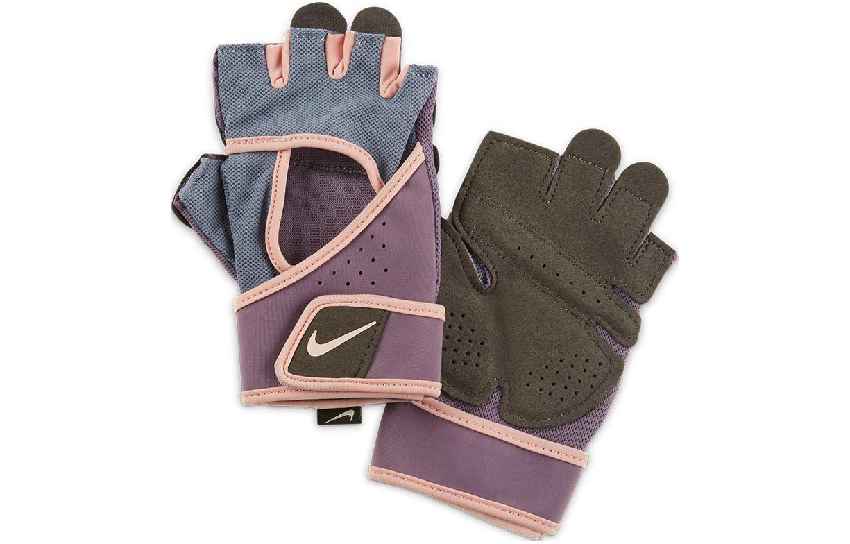 

Фитнес-перчатки защитные износостойкие дышащие PU полиэстер эластан полиамид женские Nike, фиолетовый AC4231-483