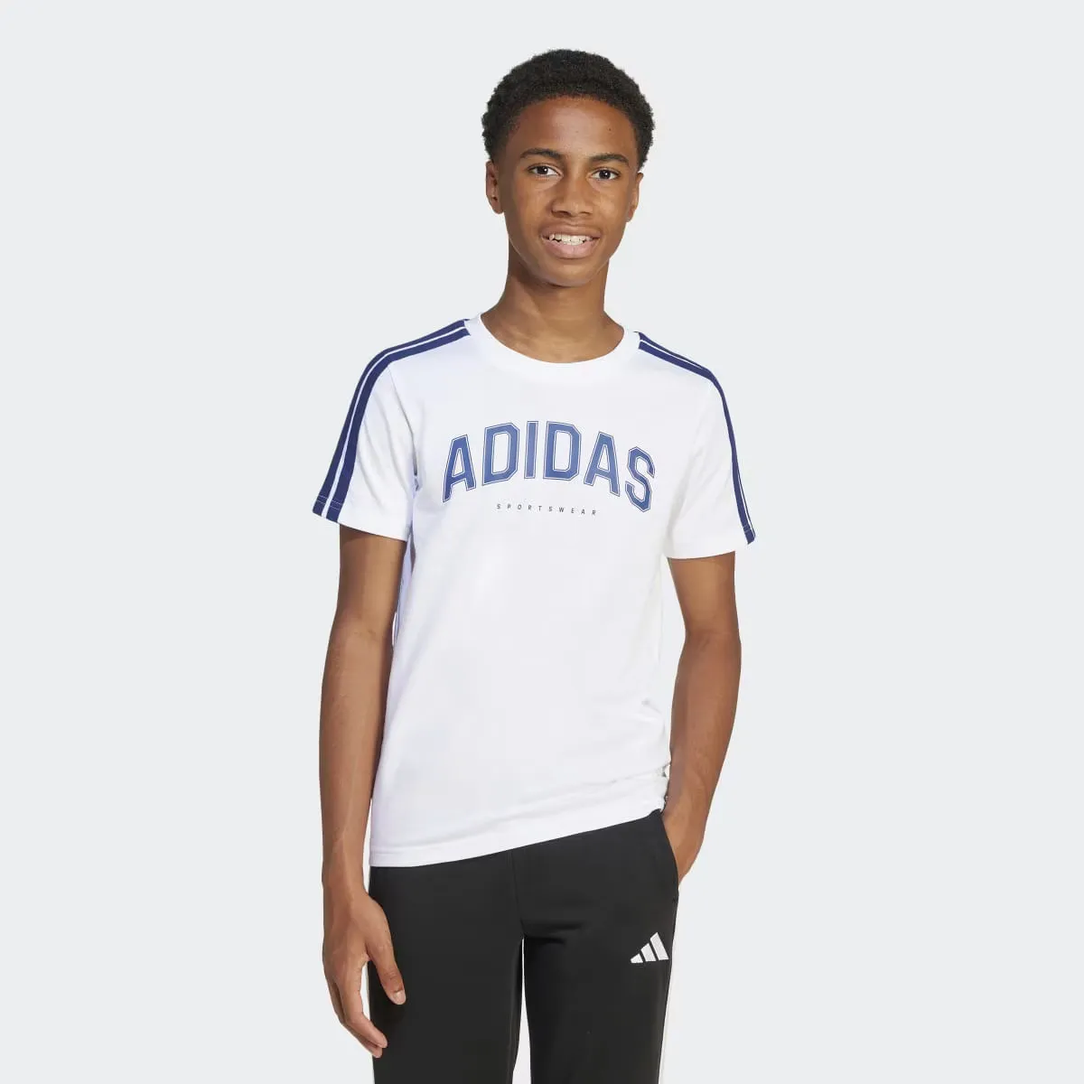 

Детская футболка Adidas Codes Collegiate Graphic, белый