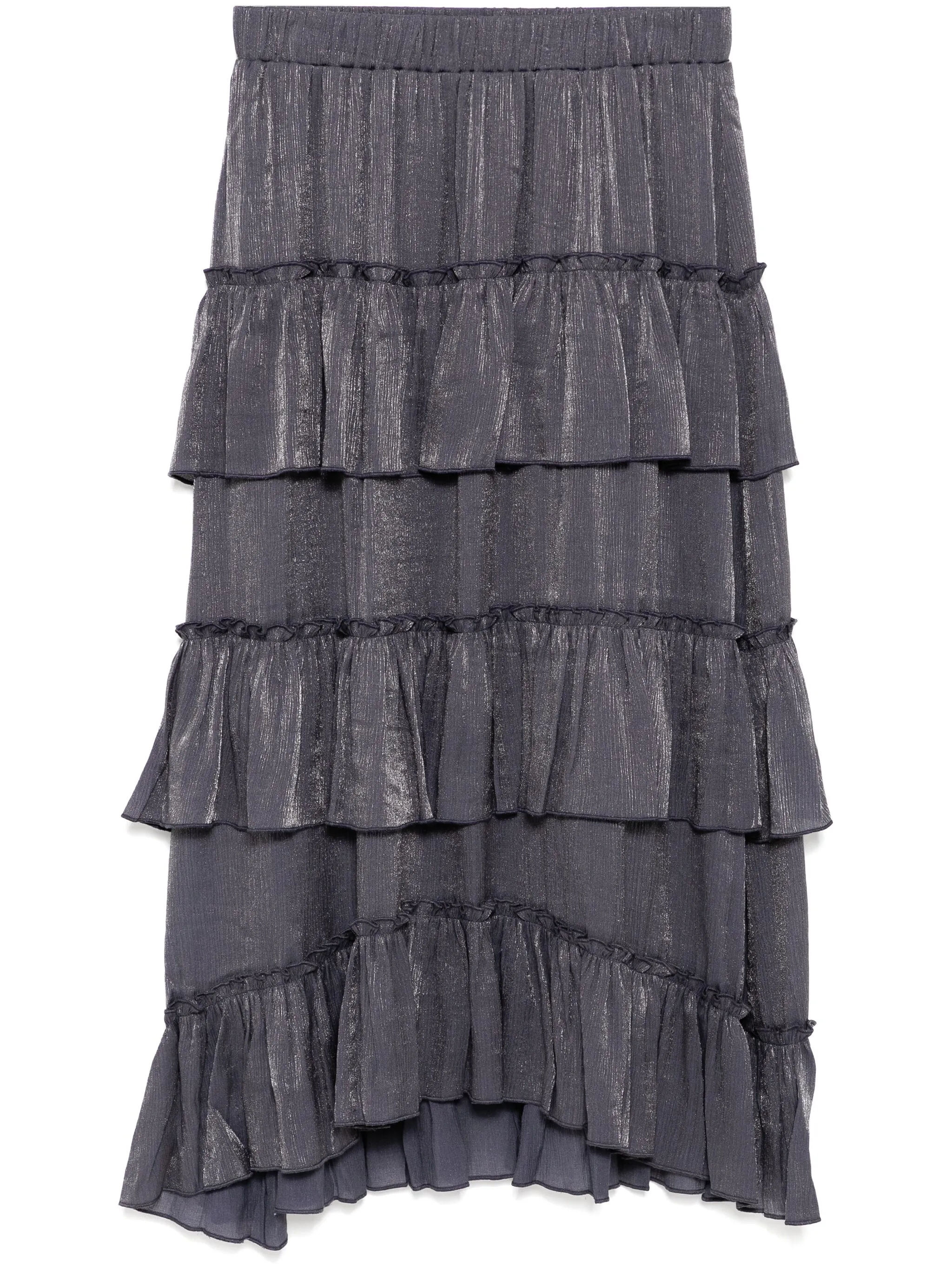 

Ярусная юбка миди с оборками B+Ab, серый