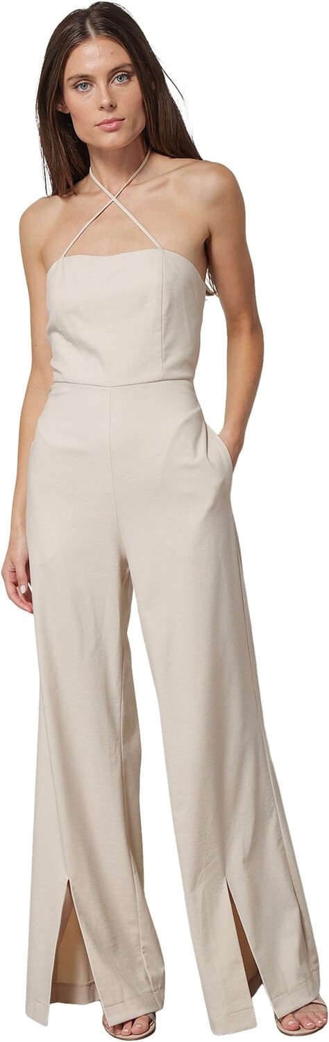 

Комбинезон line and dot Celine Jumpsuit with Slit, экрю
