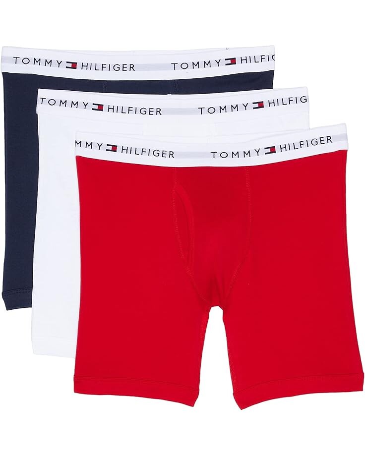 

Боксеры Tommy Hilfiger Cotton Classics Boxer Brief 3-Pack, цвет Mahogany