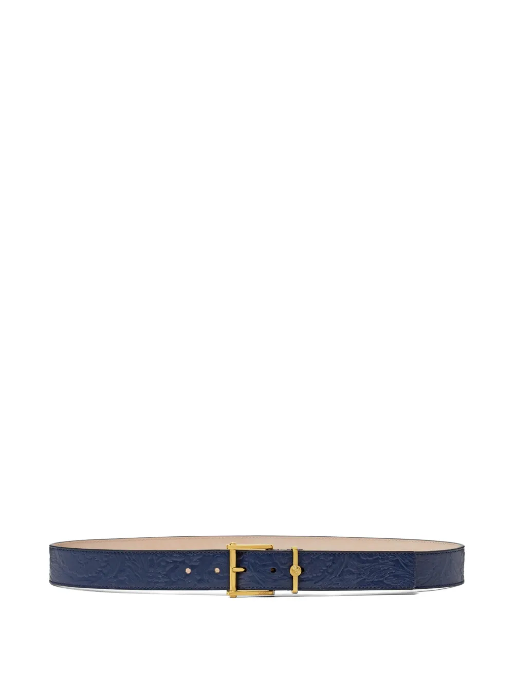 

Ремень с тиснением Barocco VERSACE, синий