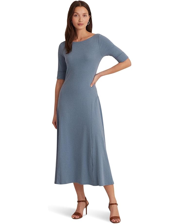 

Платье LAUREN Ralph Lauren Stretch Cotton Midi, цвет Pale Azure