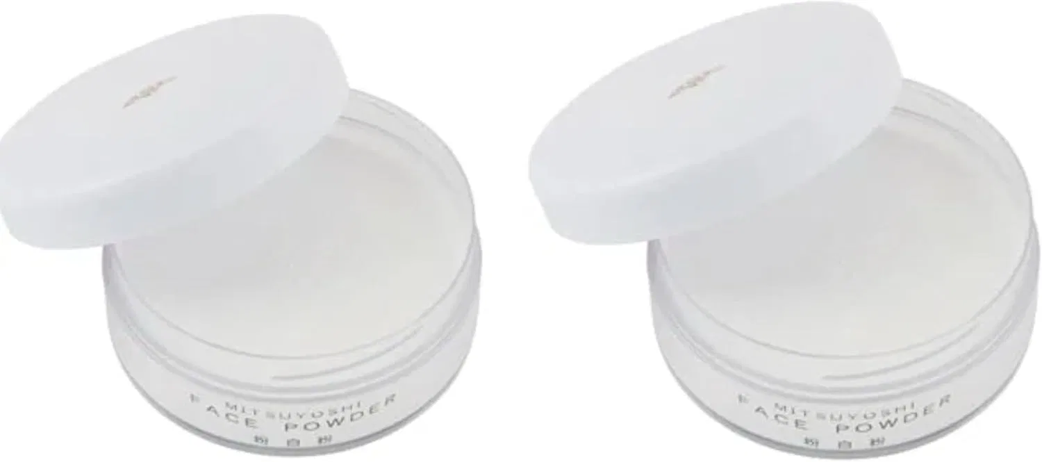 Набор пудры для лица Sanyoshi White Powder, 2 шт по 50 г, белый