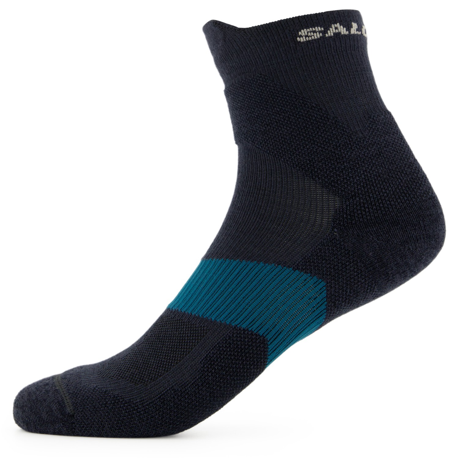 

Походные носки Salomon X Ultra Quarter, цвет Carbon/Stargazer/Pearl Blue