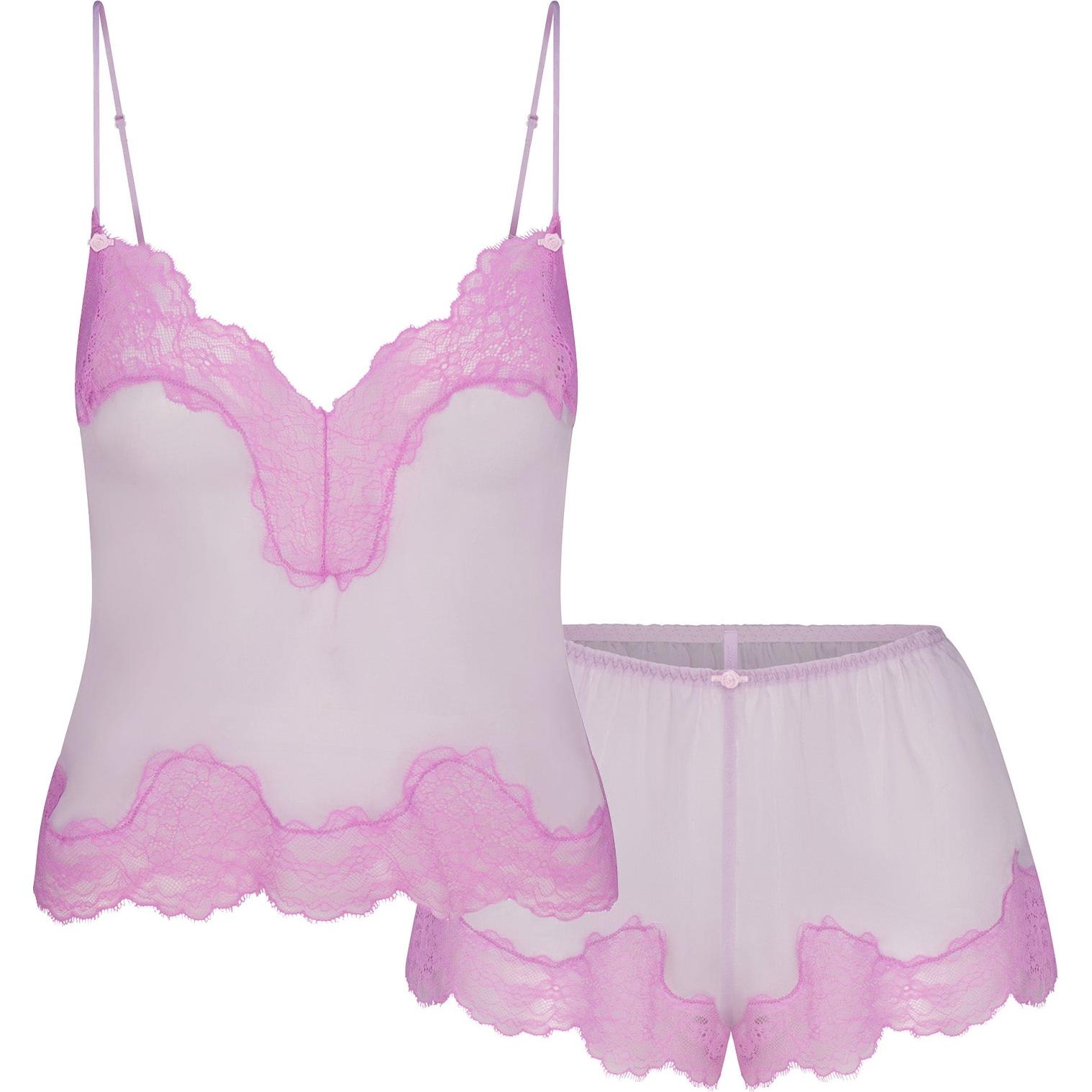 

Комплект пижамы Fake Day Collection FW24 Romance Lace Cami и Short Set, женский, Sugar Plum Skims, Sugar Plum Color