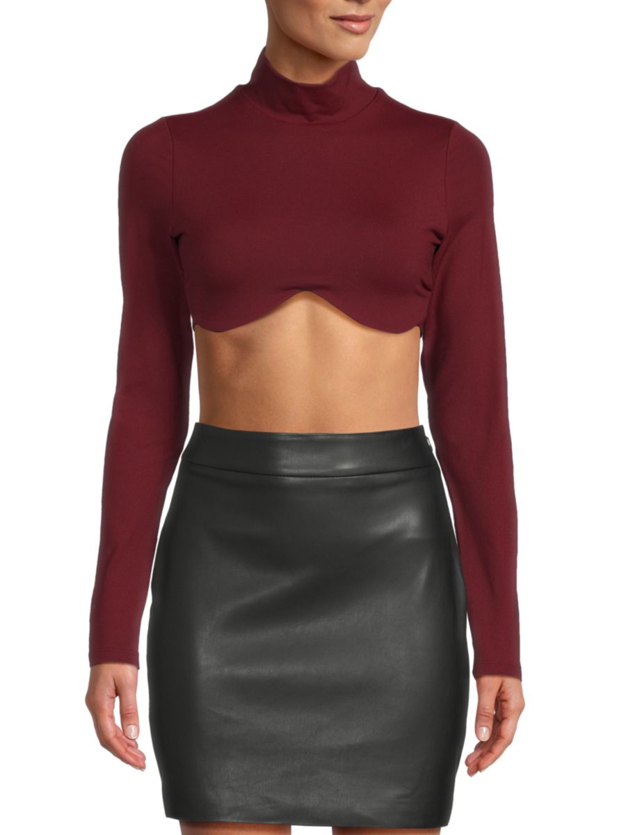 

Укороченный топ на косточках susana monaco, цвет Oxblood