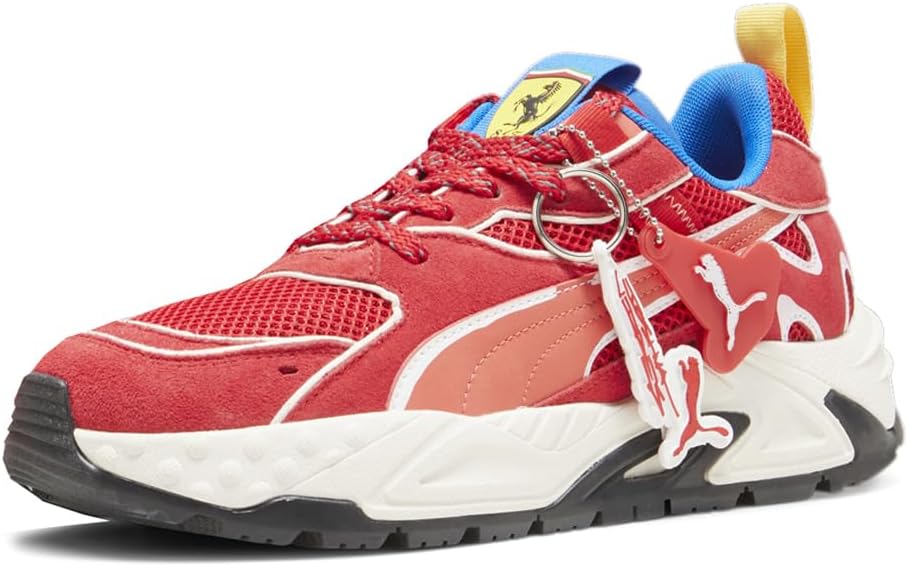 Мужские кроссовки PUMA Scuderia Ferrari Joshua Vides Rs Trck на шнуровке, повседневные - красные — фото 2