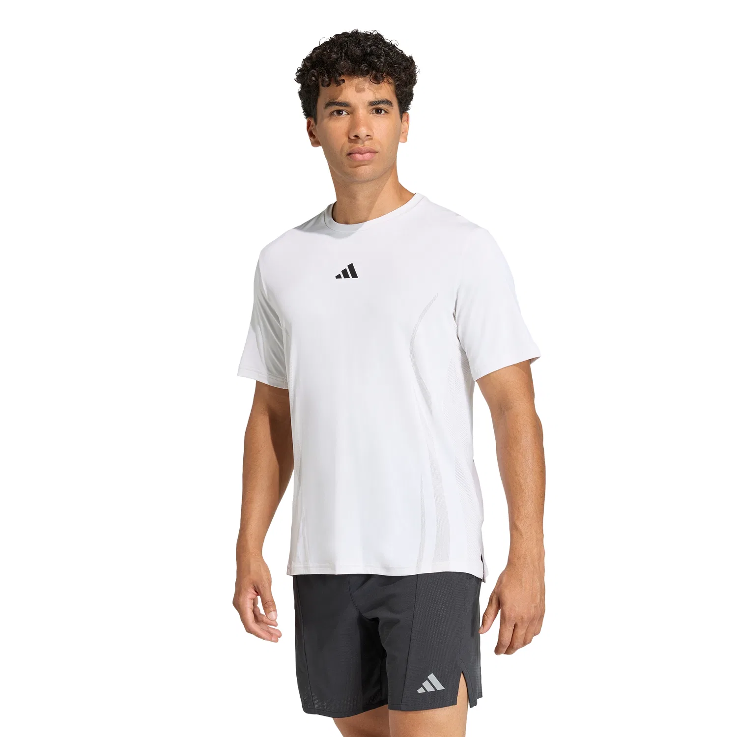 Футболка Adidas Airchill Intensity белого цвета — фото 4