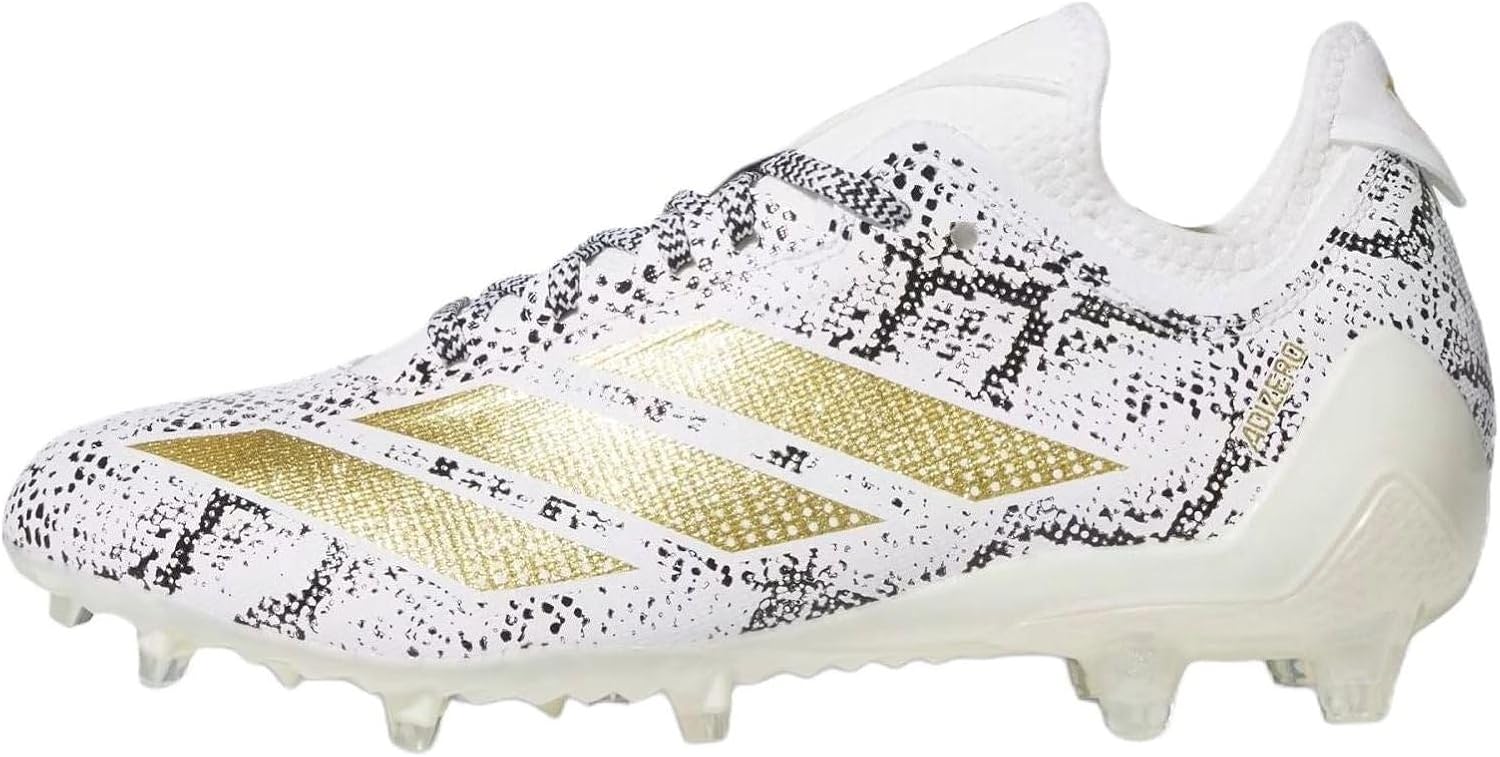 Мужские кроссовки adidas Adizero Electric-1, белый/черный/золотой — фото 3
