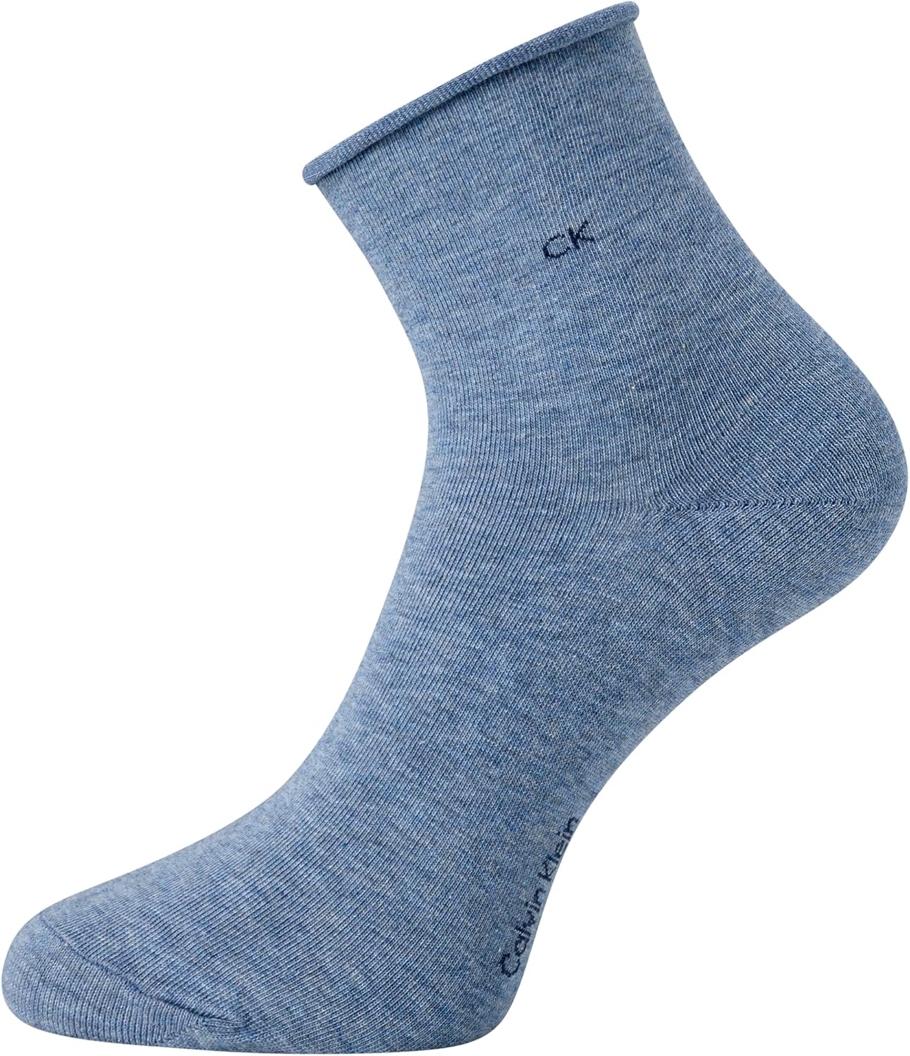 Женские носки Calvin Klein Crew Socks - 6 пар мягких хлопковых носков с отворотами на манжете, мини/средней длины, для женщин (размер обуви: 4-10), Assorted — фото 4