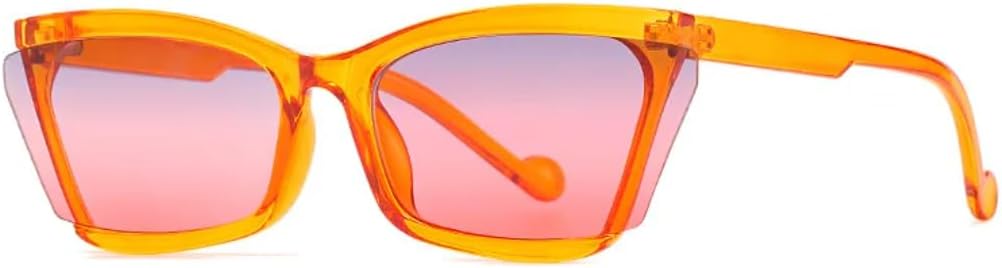 

Солнцезащитные очки с защитой UV400 | Крупная оправа «кошачий глаз» | Для женщин и мужчин | Для занятий спортом на открытом воздухе и вождения DSVIGF, C5 Orange Gray Red