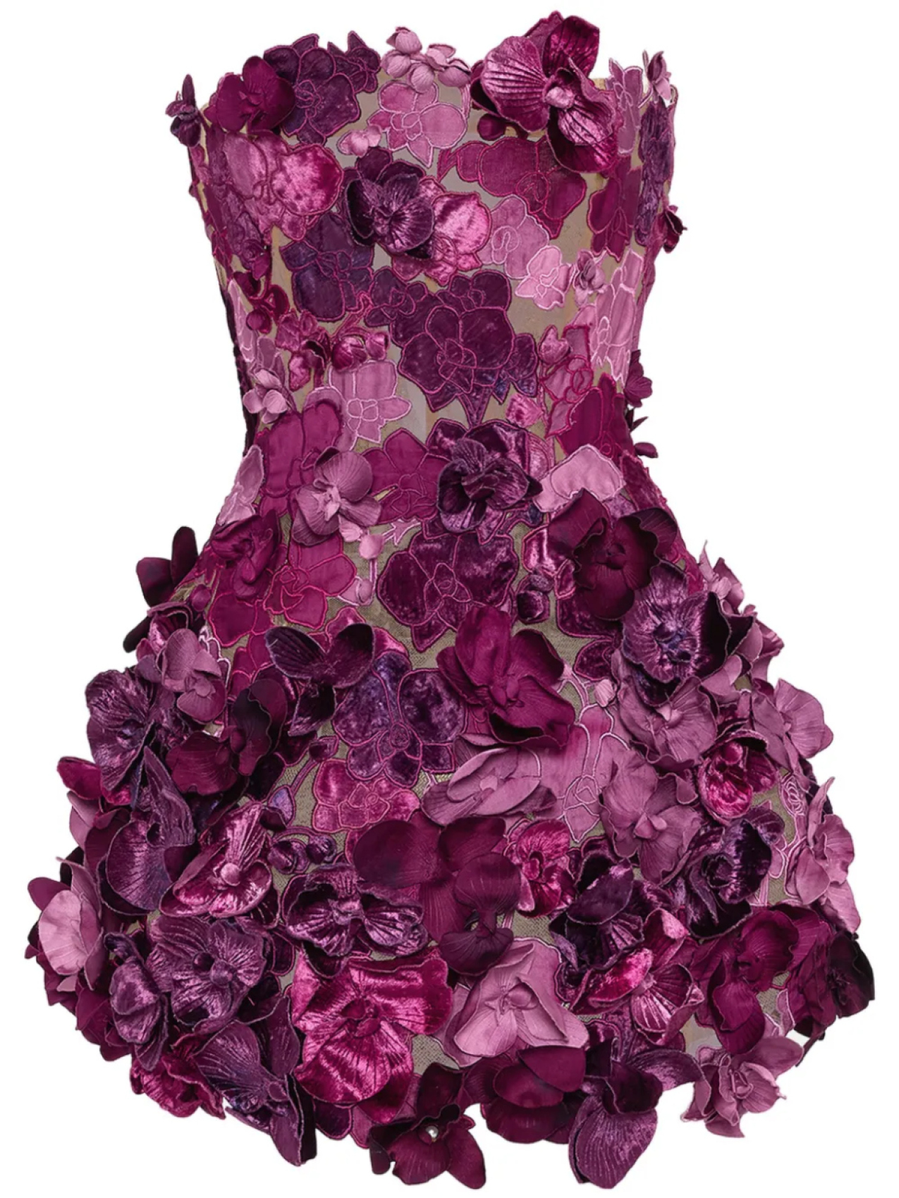 

Коктейльное платье Orchid с вышивкой Oscar de la Renta, фиолетовый