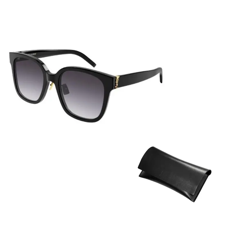 

SAINT LAURENT Квадратные солнцезащитные очки женские черные, Black