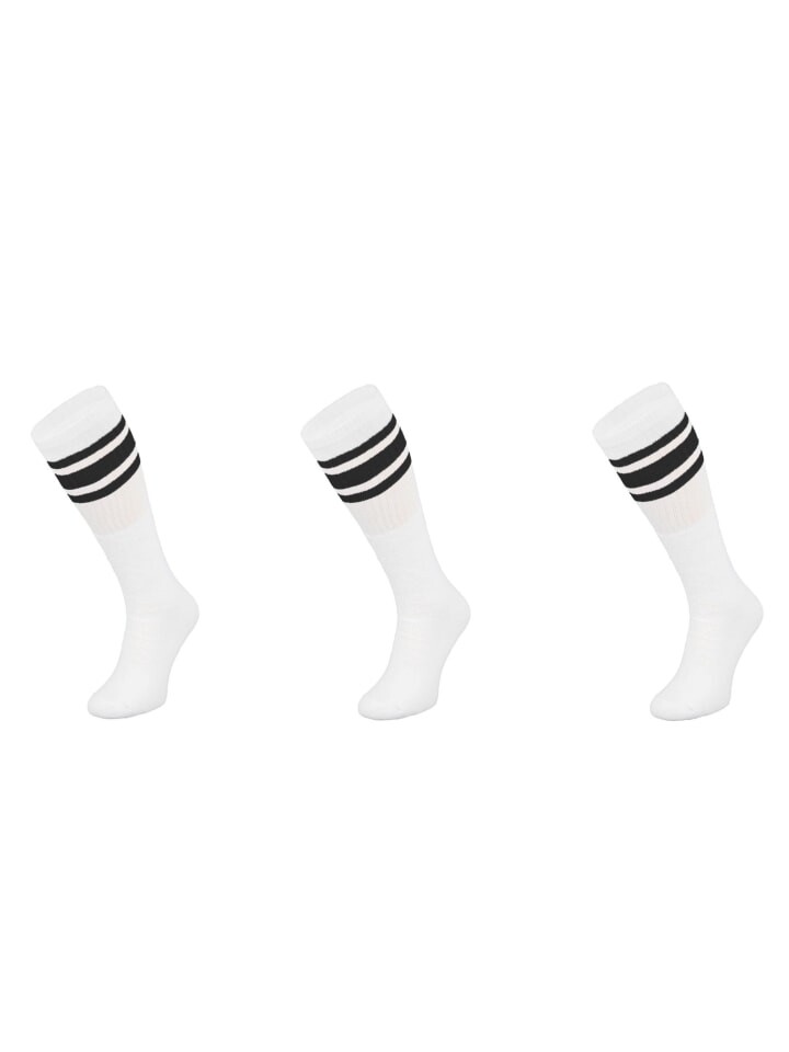 

Носки COFI 1453 Basketsocken Schwarz gestreift OneSize Weiß, белый