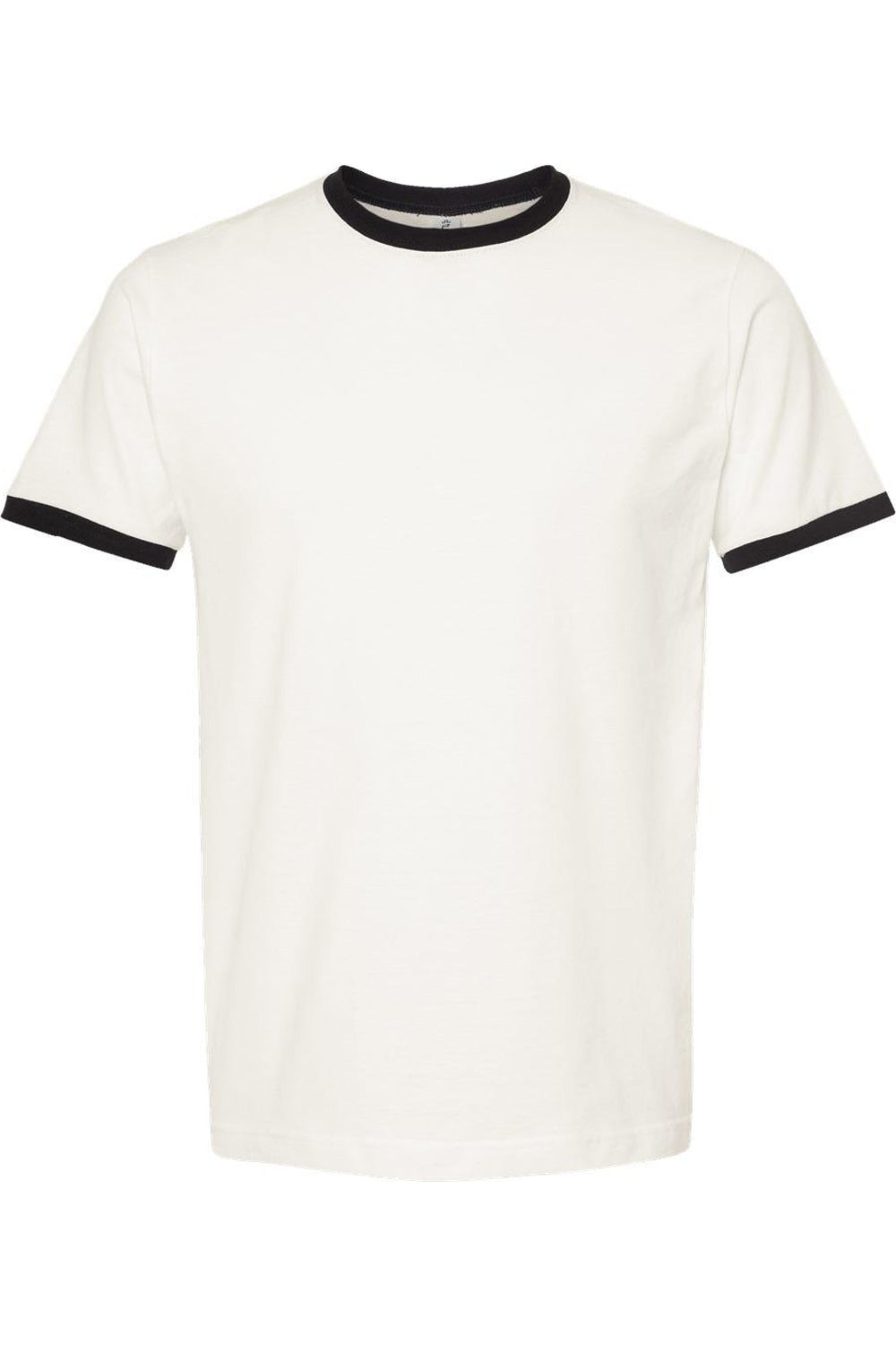 

Футболка Ringer из тонкого джерси Tultex Unisex, белый/черный