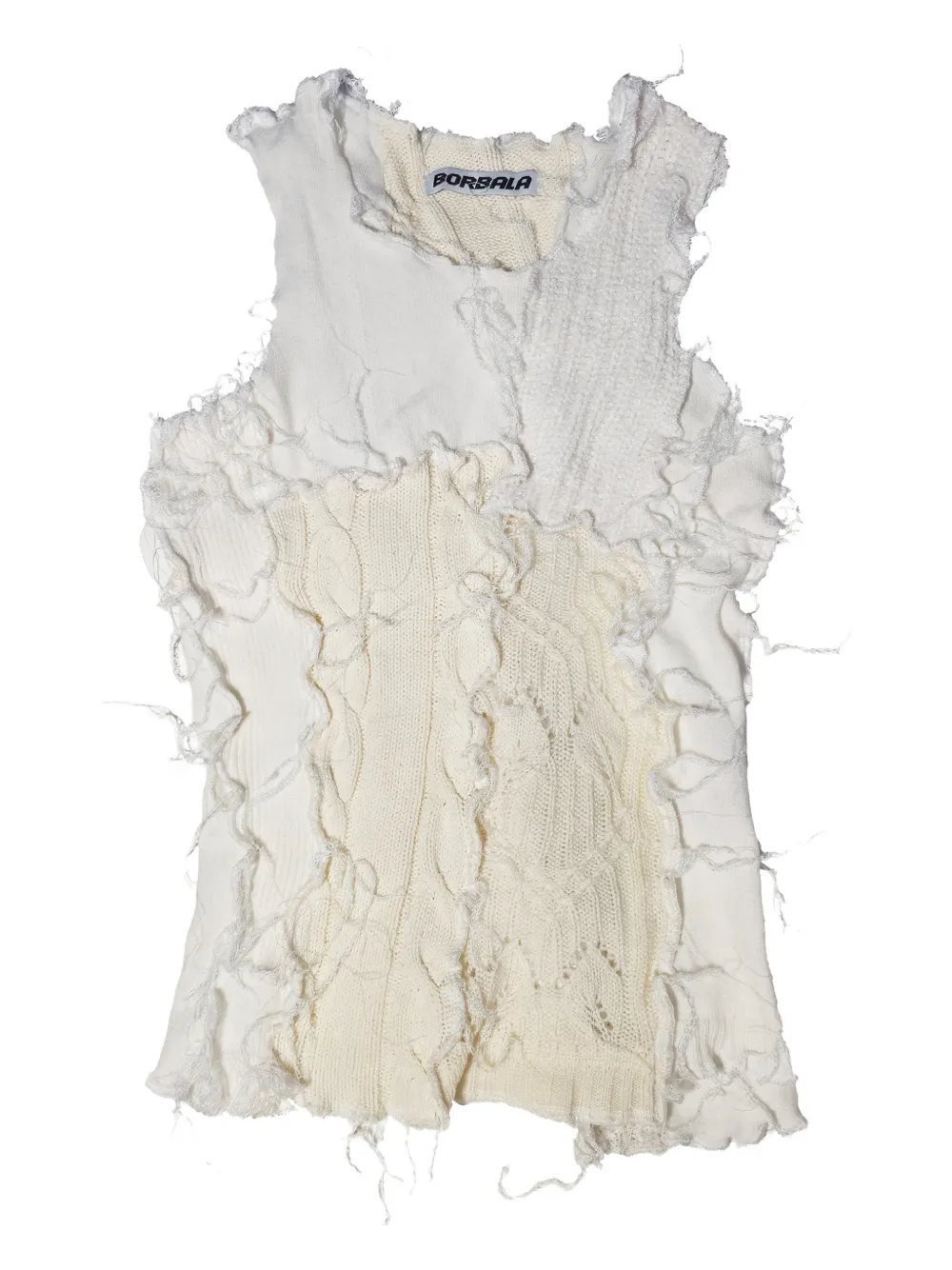 

Топ с круглым вырезом Borbala, белый