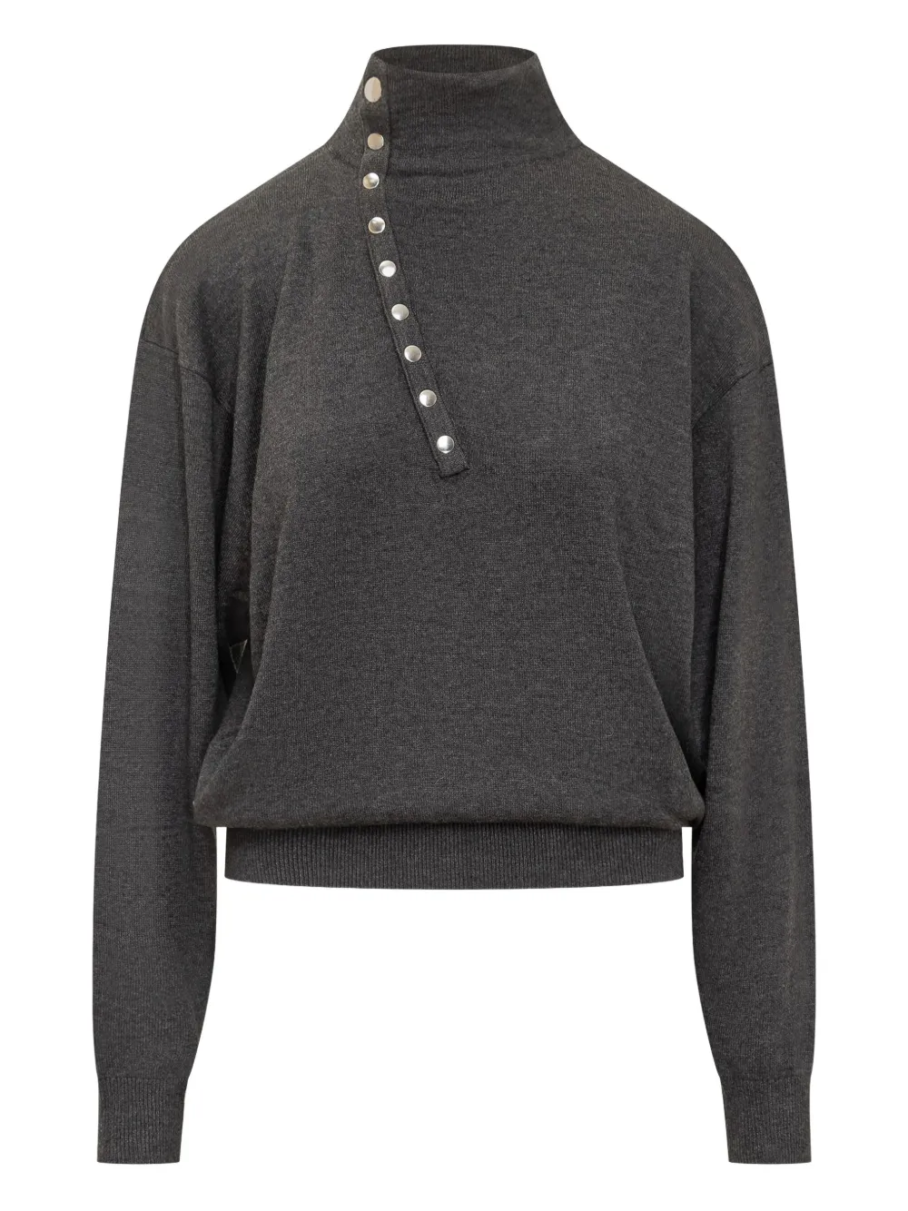 

Свитер Calsia-GD с высоким воротом и застежками на пуговицы Isabel Marant, серый