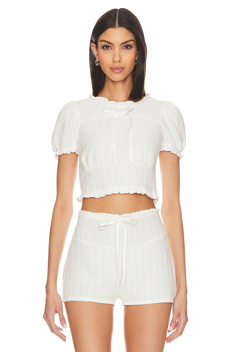 

Эллисон топ For Love & Lemons, белый