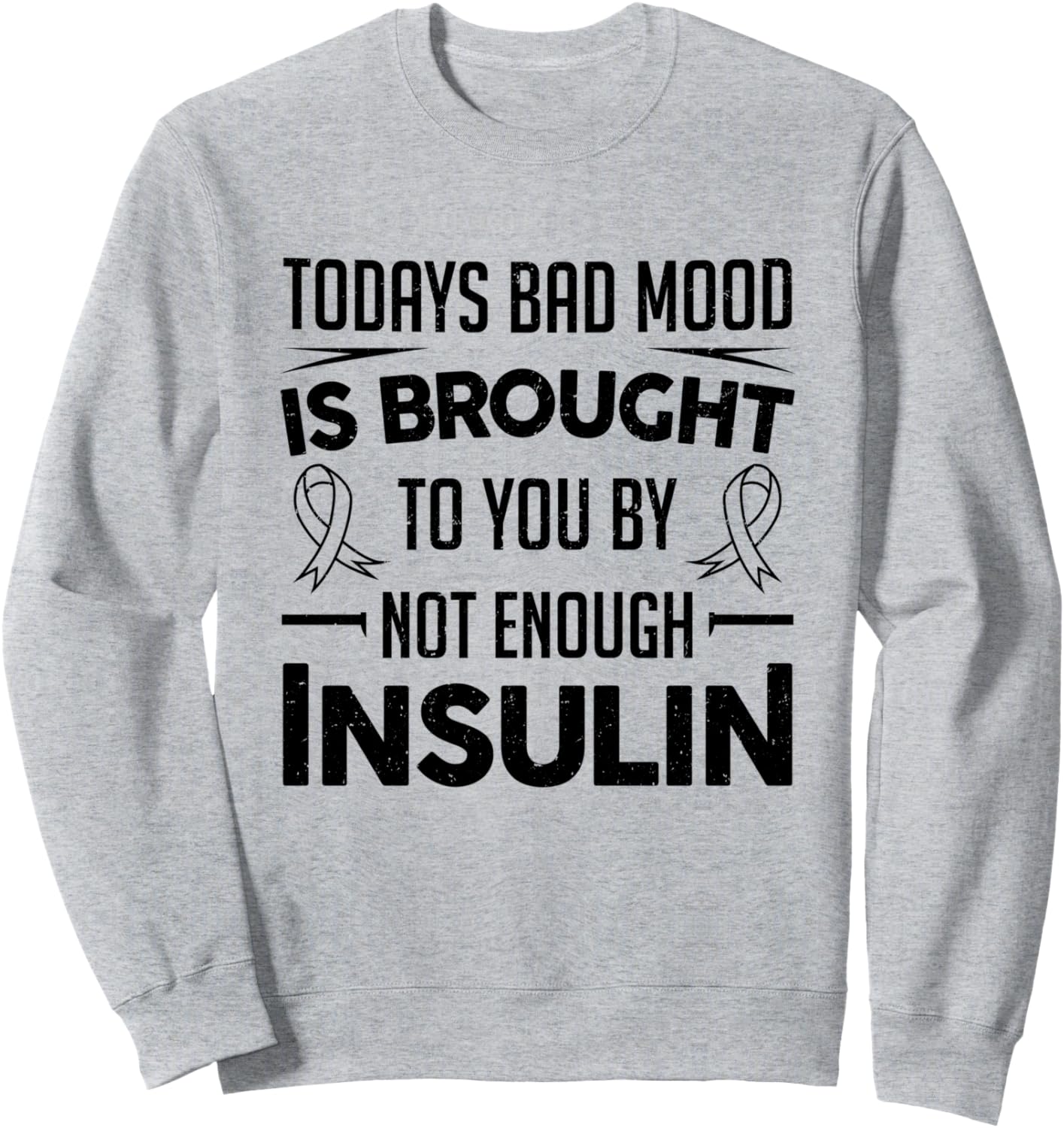 

Забавная толстовка с надписью «Диабет 1-2 типа: Недостаток инсулина» Funny Diabetes Fighter Insulin Syringe, серый