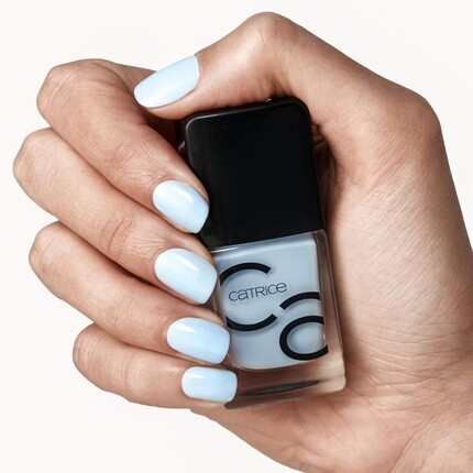 Catrice Iconails Gel Lacquer лак для ногтей № 170 синий стойкий глянцевый без ацетона веганский без микропластиковых частиц без консервантов 10,5 мл — фото 3