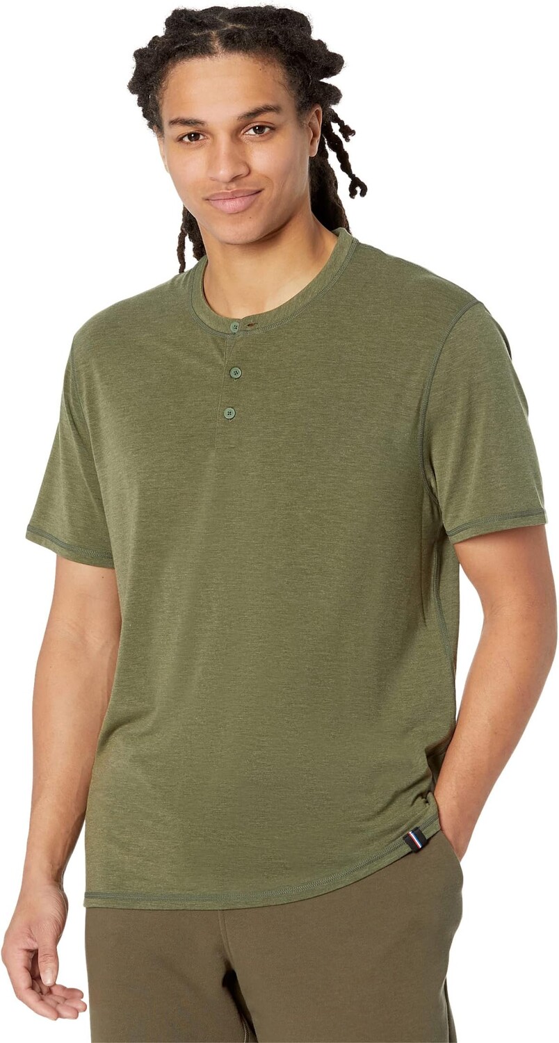 

Футболка Fourlaps Short Sleeve Radius Henley, цвет Thyme Heather