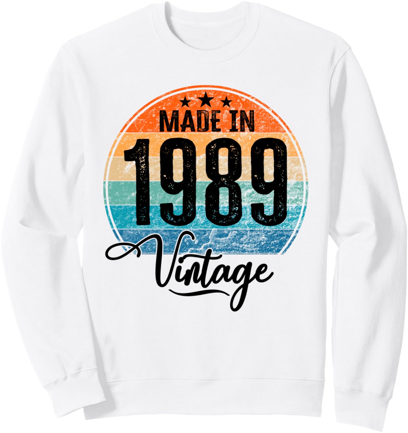 

Винтажная толстовка ко дню рождения 1989 года Kattos - Happy Birthday 1989, белый