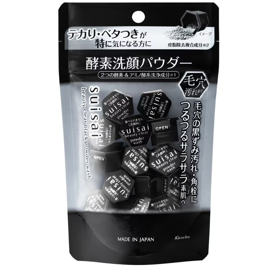 

Kanebo Suisai Suisai Beauty Clear Black Powder Wash (пробная версия) 6г. 15шт, Black
