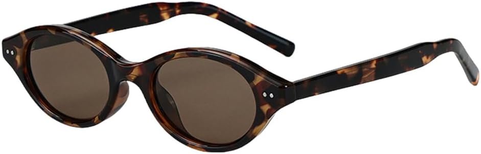 

Солнцезащитные очки в маленькой оправе в стиле ретро для женщин, с леопардовым принтом, черные и серые, унисекс, солнцезащитные очки для мужчин, защита от ультрафиолета UV400 TYUVIVO, Leopard With Brown