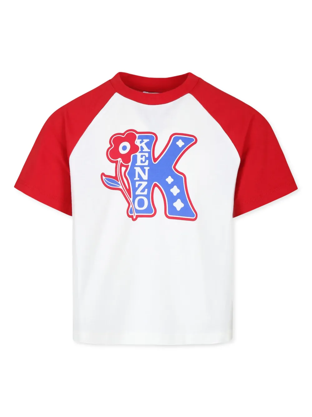 

Футболка из органического хлопка с логотипом Kenzo Kids, белый