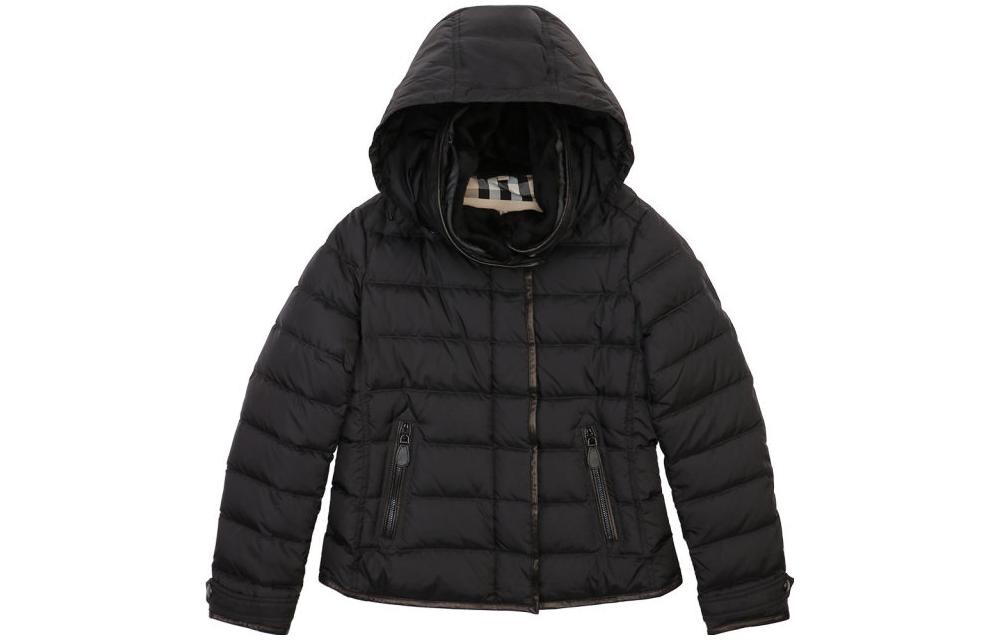 

Пуховик женский черный Burberry