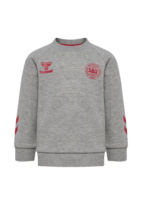 Толстовка с круглым вырезом Hummel Hmlmini reg dbu crewneck sweatshirt, серый меланж