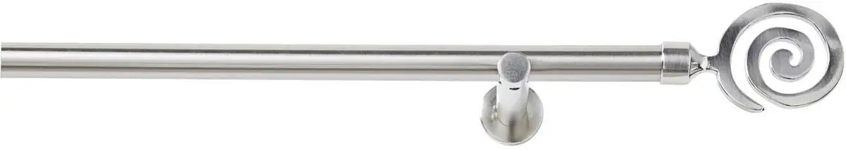 

Карниз Good Life "Espiral", 1 направляющая, фиксированного размера 240 см, Ø 20 мм, цвет edelstahlfarben