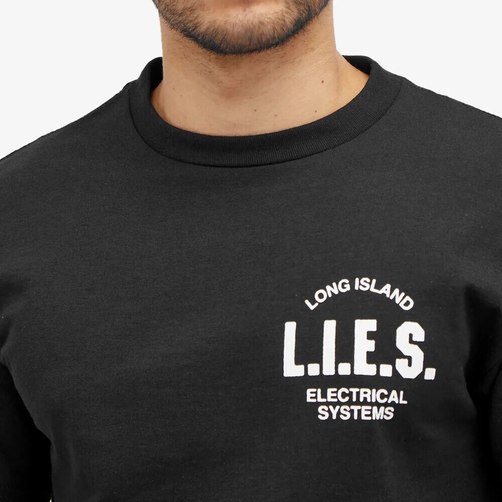 

L.I.E.S. Records Классическая футболка с логотипом, черный