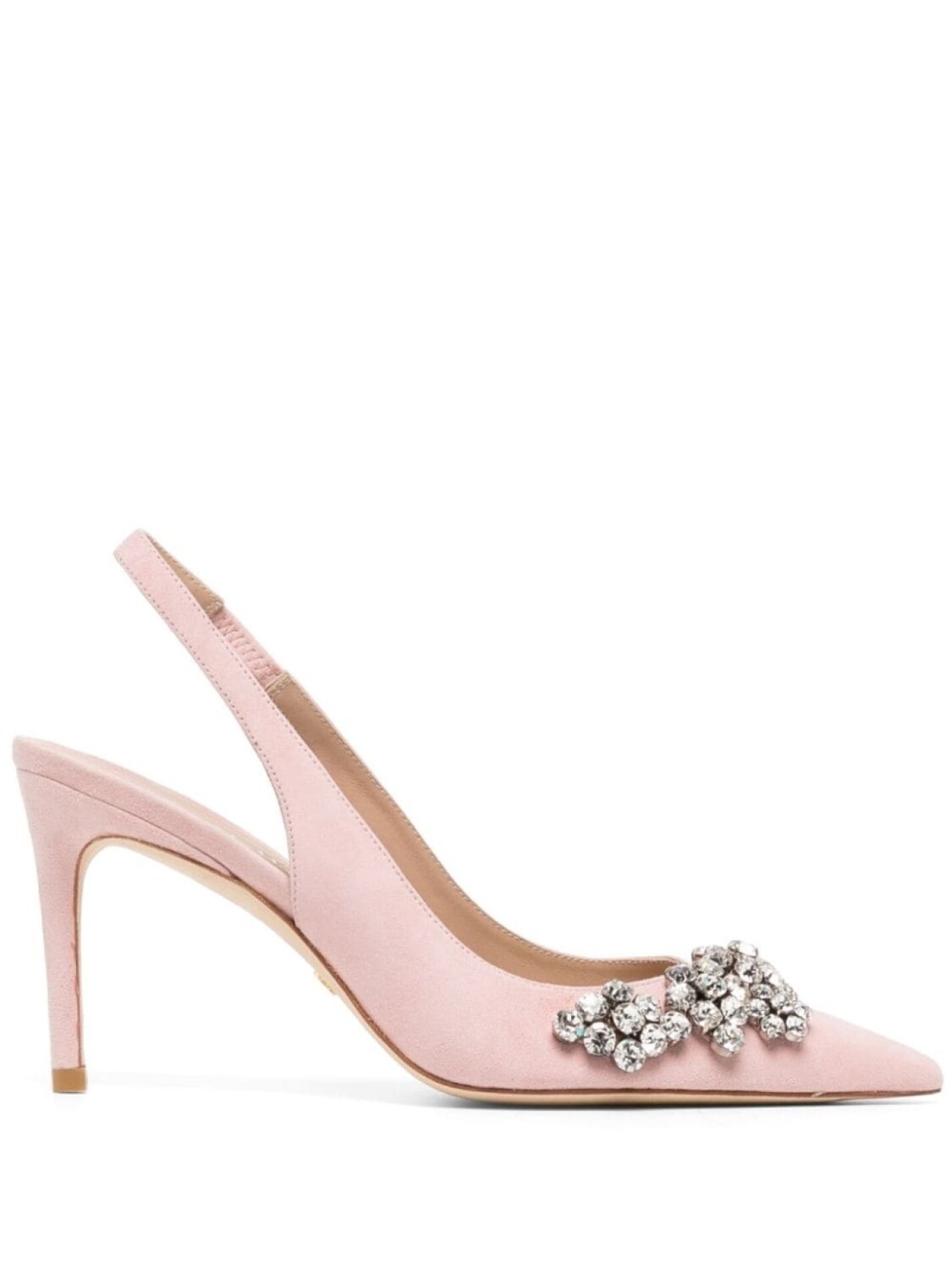 

Stuart Weitzman туфли Crystal Fleur 100 с заостренным носком, розовый