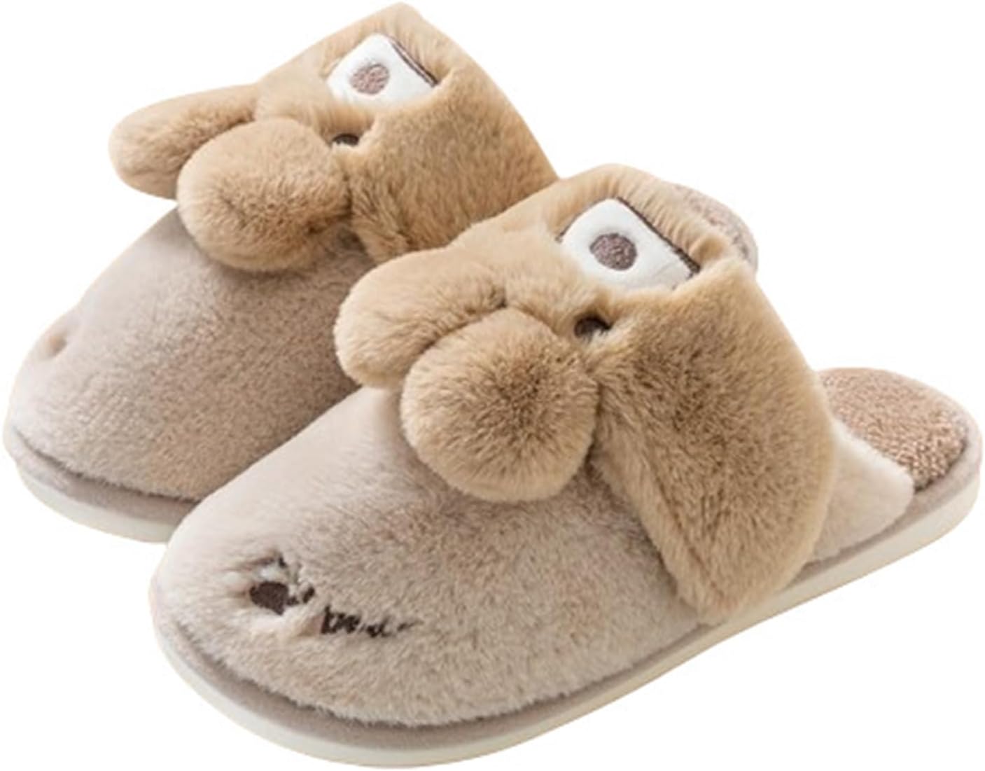 

Женские и мужские домашние тапочки с ушками зайца, с мягким искусственным мехом, с половинной или полной оберткой, уютные домашние шлепанцы (40/41 EU, розовые) Znel