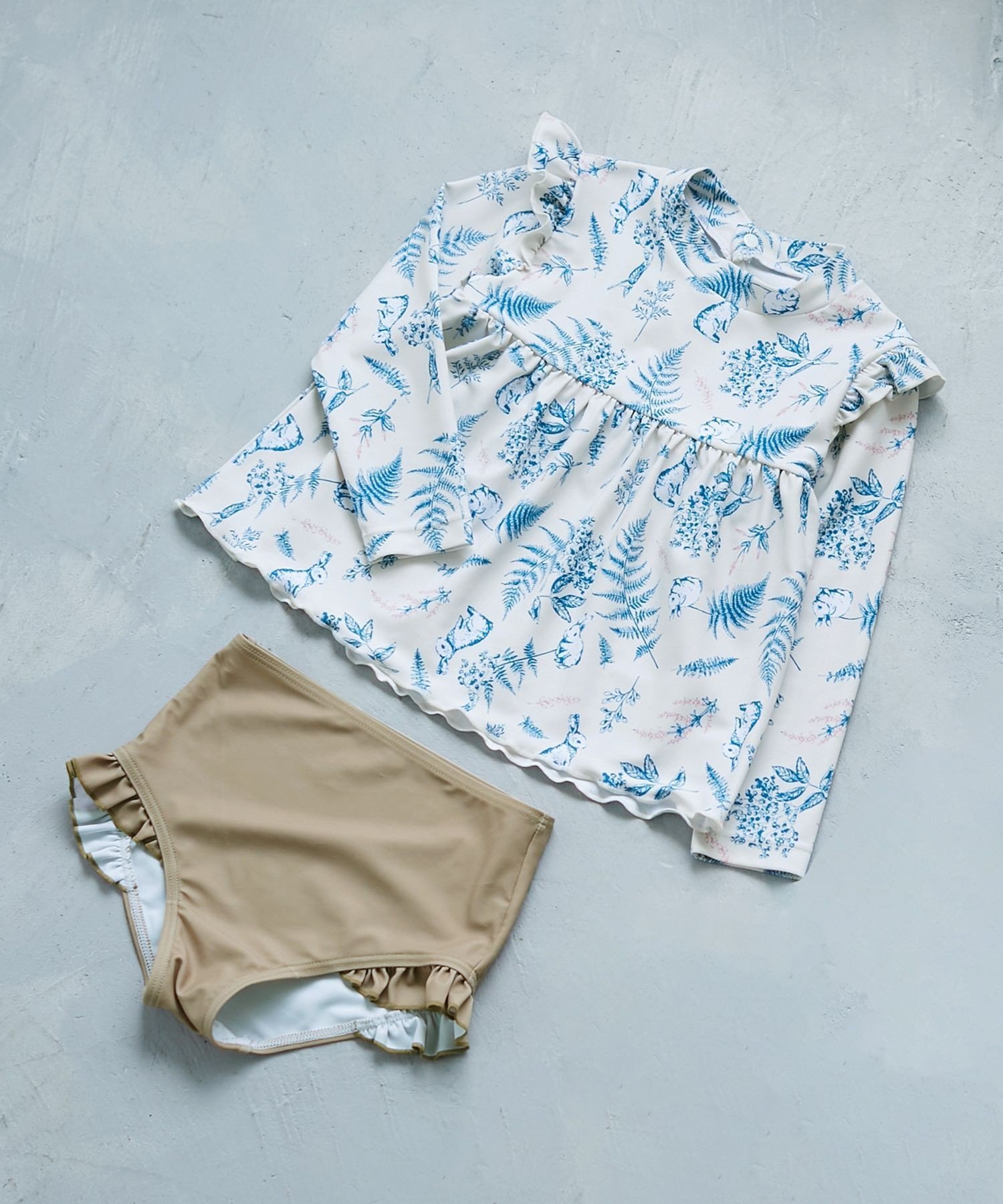 Ботанический защитный костюм от сыпи ROPE' PICNIC KIDS, Beige (27)