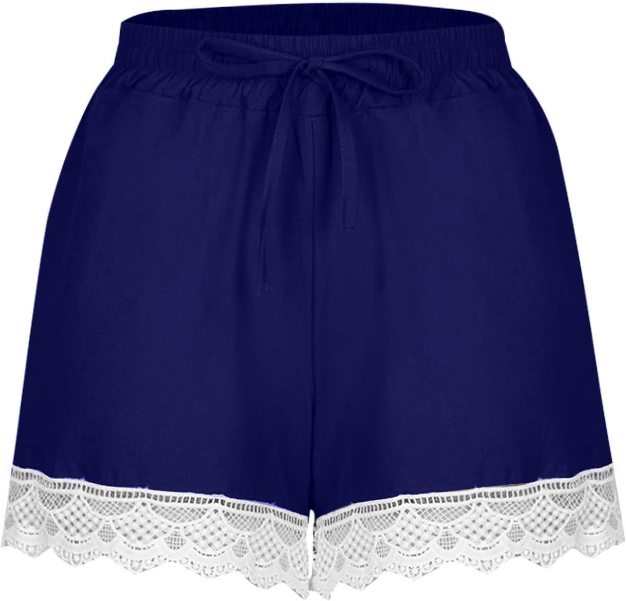 

Льняные шорты JOAU для женщин, летние, повседневные, свободные, для отдыха, пляжные шорты, модные в 2024 году, шорты с эластичной резинкой на талии и завязками, Blue