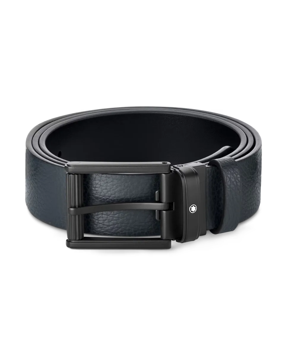 

Мужской черный кожаный ремень Montblanc